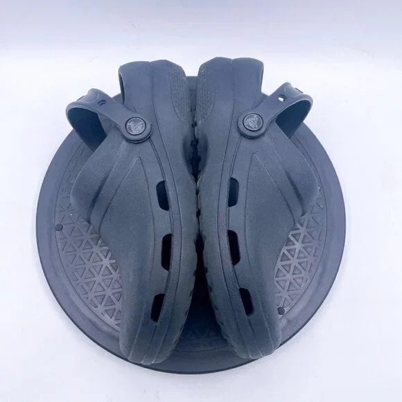 Crocs Black Bistro clogs slip resistant closed toe Mens 6 Women’s 8 - Picture 6 of 9